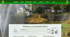 Desktop Screenshot of fachwerkdorf-mehren.de