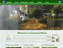 Tablet Screenshot of fachwerkdorf-mehren.de